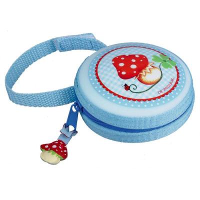Boîte à tétine bleue