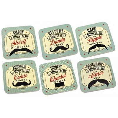 Dessous de verre moustache