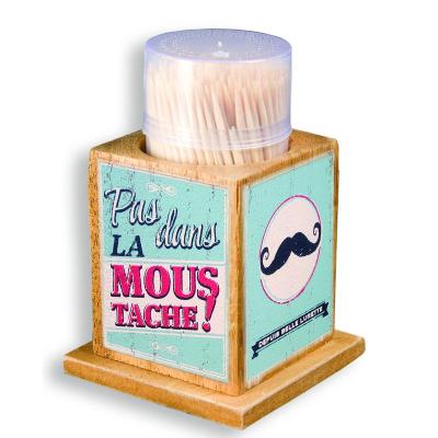 Boîte à cure dents Moustache