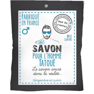 Savon pour l'homme tatoué