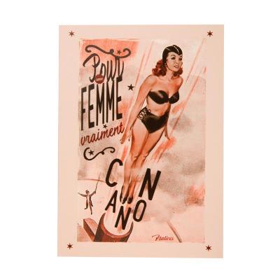 Carte Postale Femme Canon