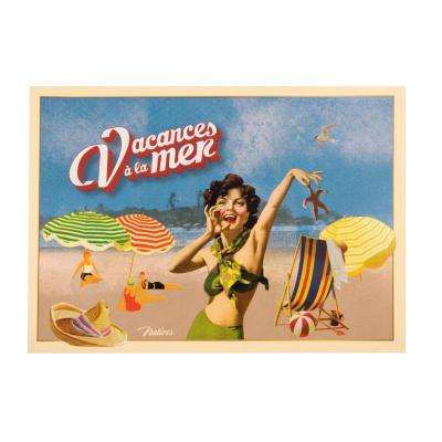 Carte Postale Vacances à la mer