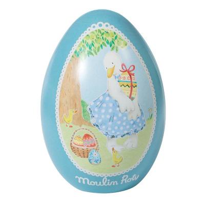 Oeuf métal bleu La Grande Famille