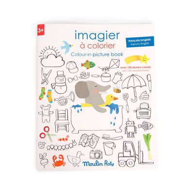 FR-EN - Imagier stickers Les Popipop - 28 pages (emb/6)