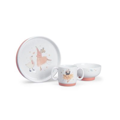 Set vaisselle porcelaine - La petite école de danse 