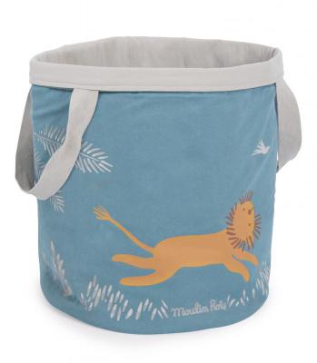 Grand panier motif lion - Sous mon Baobab