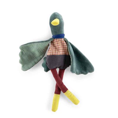 Doudou-hochet canard Pomme des bois