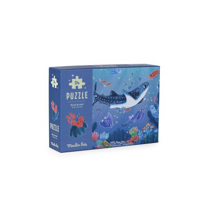 Puzzle phosphorescent Sous la mer 24 pcs Les aventures de Paulie Moulin Rot