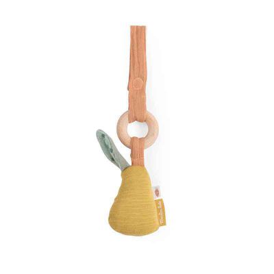 Hochet anneau bois poire Trois petits lapins