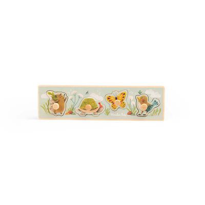 Puzzle encastrable 4 animaux - Trois petits lapins 