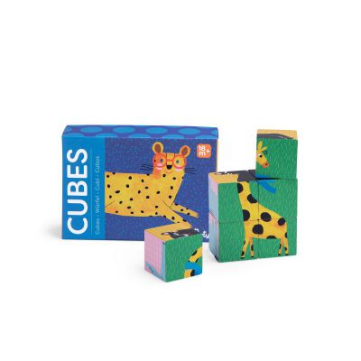 Puzzle en bois 6 cubes Les Toupitis Moulin Roty