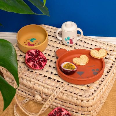 Set vaisselle silicone - La forêt Mawa