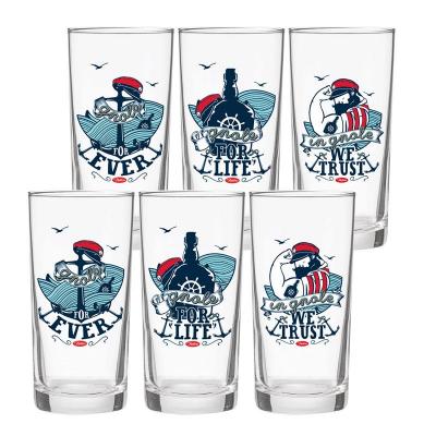 Set de 6 verres Marin tatoué
