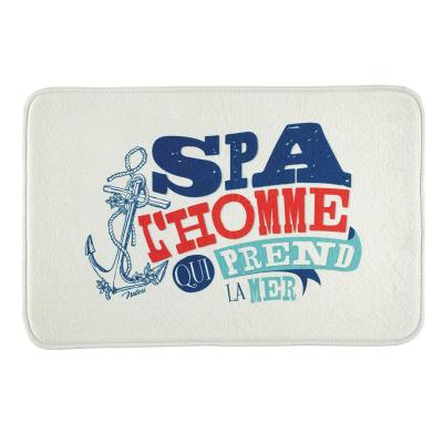 Tapis de bain Spa l'homme qui prend la mer