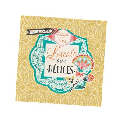 Serviettes en papier L'escale des délices