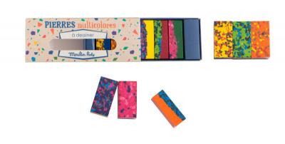 Boîte de 6 pierres de cire multicolores Les Petites Merveilles
