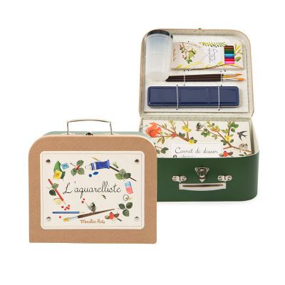 Valise aquarelliste -Le jardin du Moulin