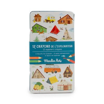 12 Crayons de couleurs - Le jardin du moulin 