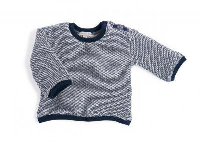 Albin Sweat-shirt bleu et blanc