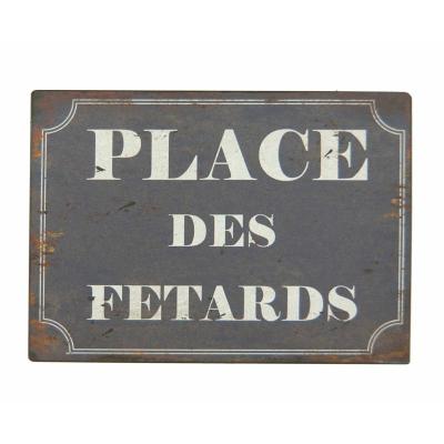 Plaque en métal Fêtards