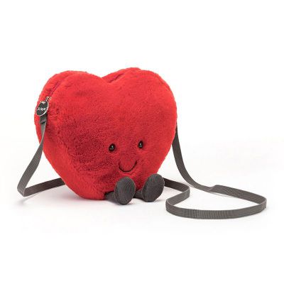 Sac coeur peluche 