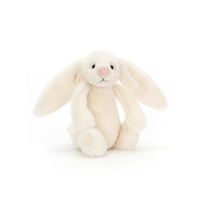 Peluche lapin crème