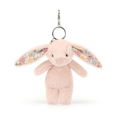 Lapin rose fleurie - Porte-clé