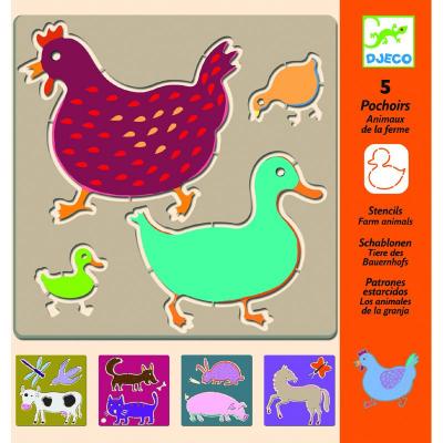 Pochoirs Les animaux de la ferme