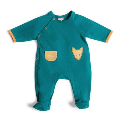 Marcel pyjama jersey bleu/vert 3 mois