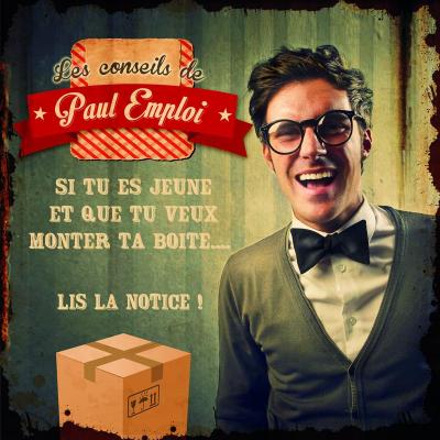 Plaque en métal Paul Emploi entreprise