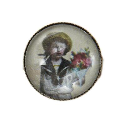 Bague cabochon petit garçon