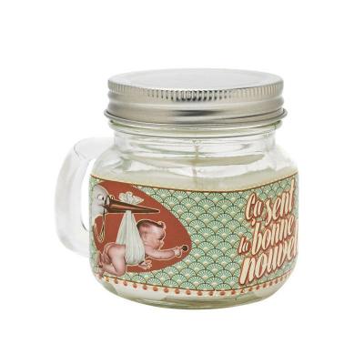 Bougie Mason jar Bonne Nouvelle