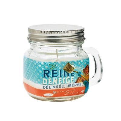 Bougie Mason jar La reine déneige