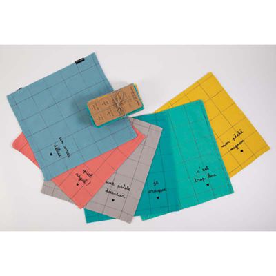 Lot de 6 serviettes 
