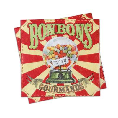 Serviettes papier Bonbons Gourmands