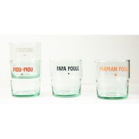 VERRES ACHILLE "FAMILLE POULE" 