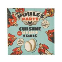 Serviettes en papier Poules Party 