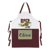 Tablier cuisine Born to be olive 