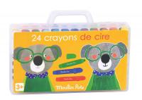 Boîte de 24 crayons de cire Les Popipop 