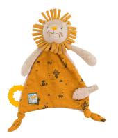 Doudou attache-tétine lion Sous mon Baobab 