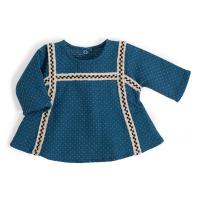 Carla Blouse jacquard bleu 