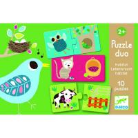 Puzzle Duo Animaux et Habitat 