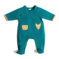 Marcel pyjama jersey bleu/vert 3 mois 